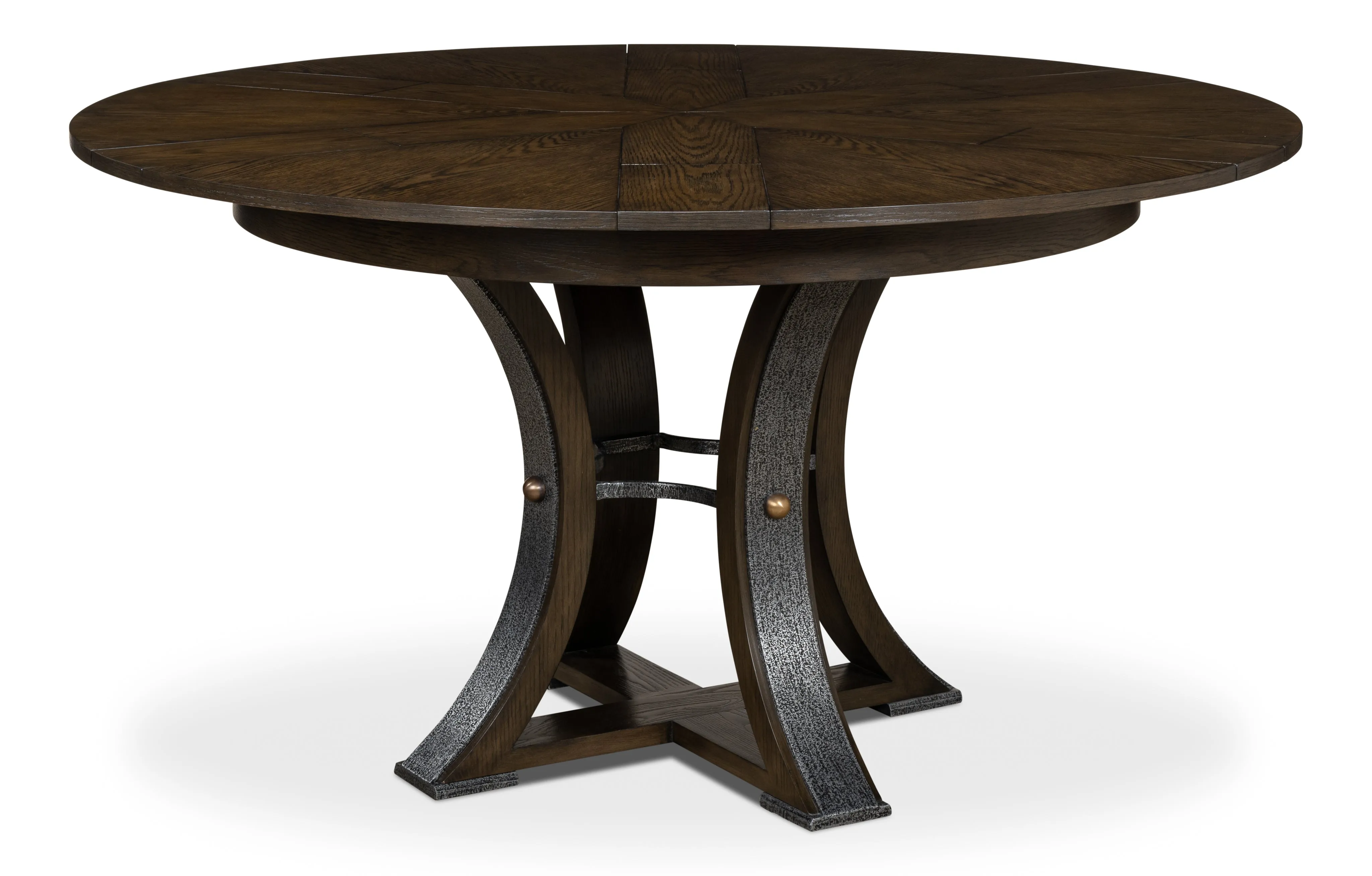 Sarreid - Tower Jupe Dining Table Sm Artisan Grey - Grey - Transitional