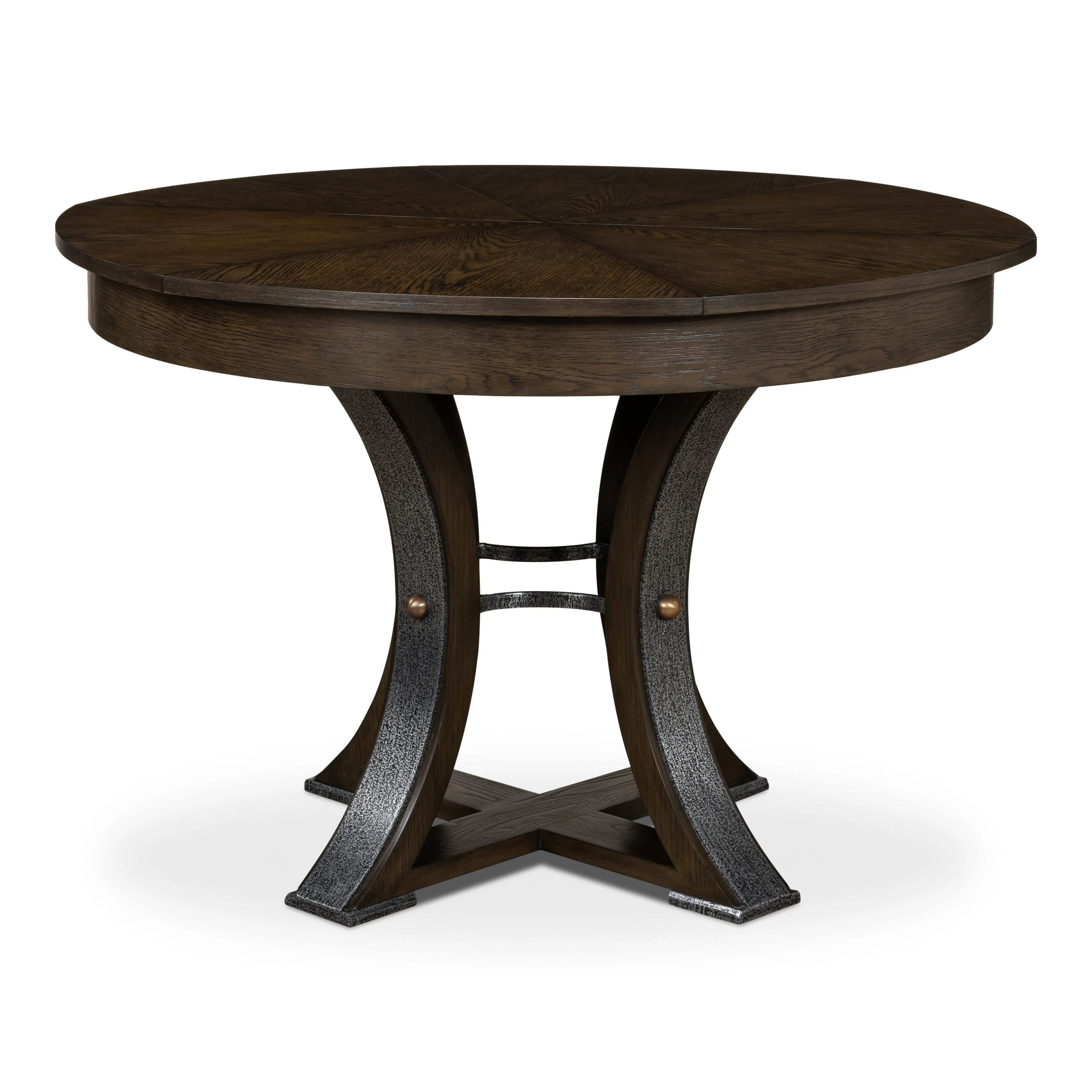 Sarreid - Tower Jupe Dining Table Sm Artisan Grey - Grey - Transitional
