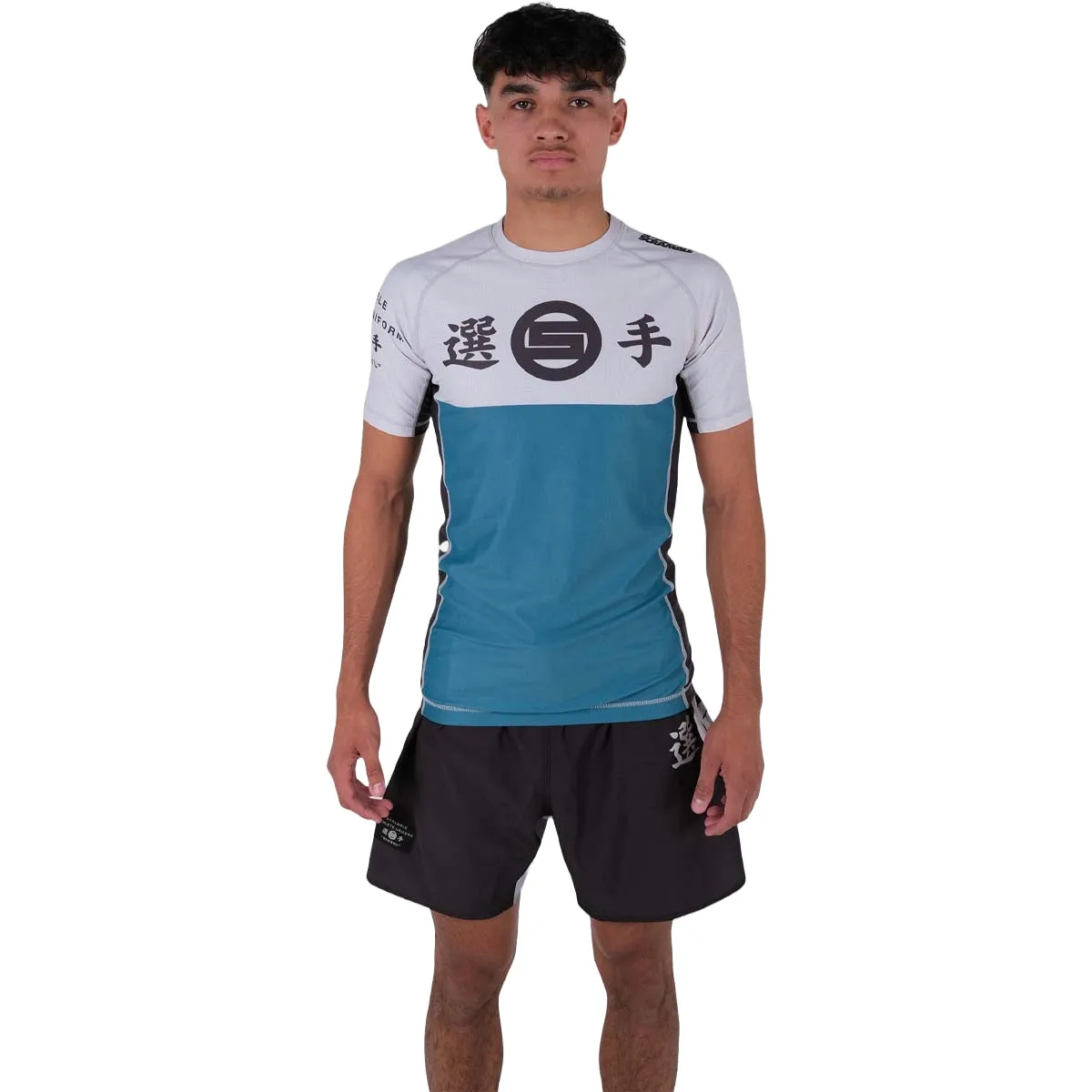 Scramble Senshu Rash Guard Blue/Black/White