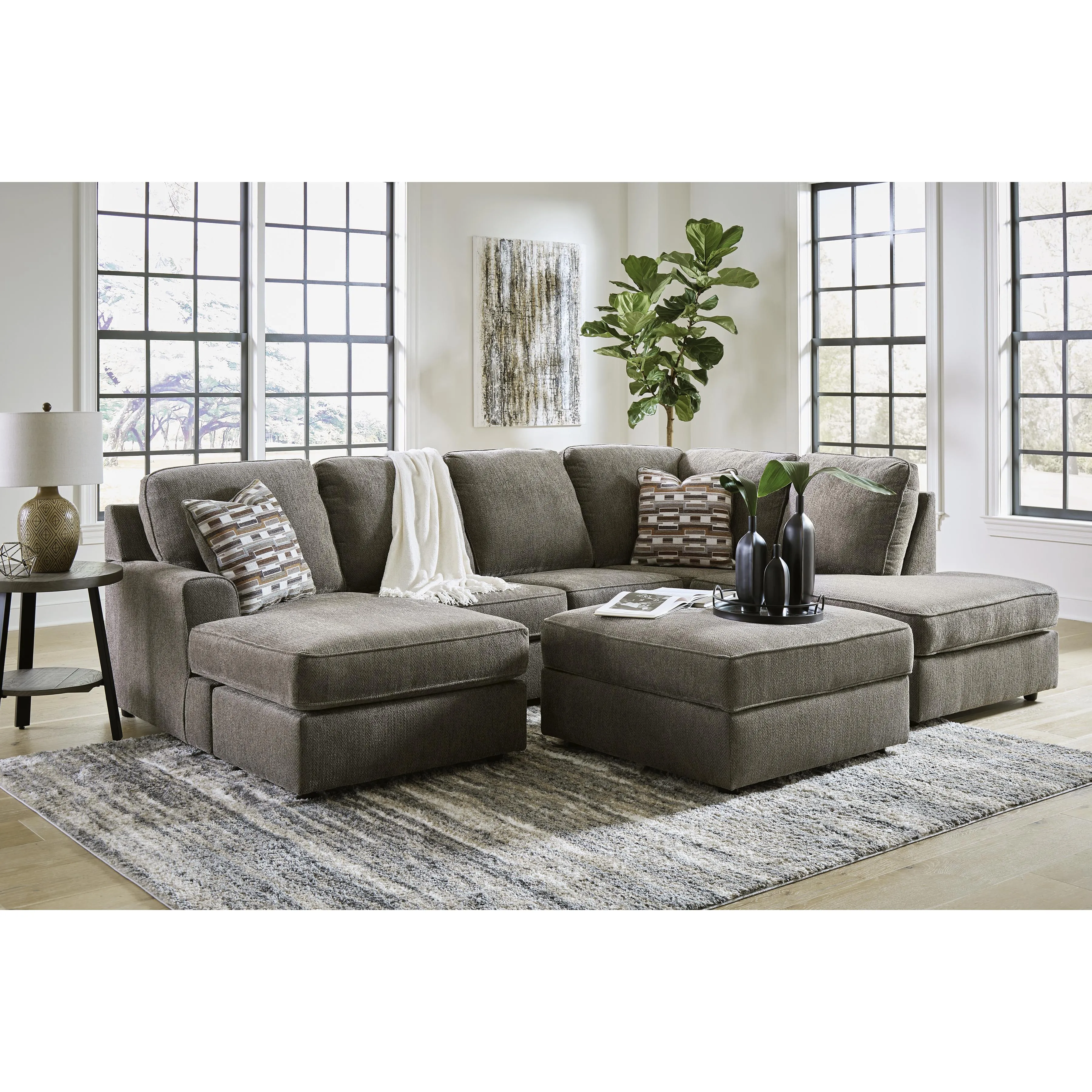 Signature Design by Ashley O'Phannon Fabric 2 pc Sectional 2940202/2940217