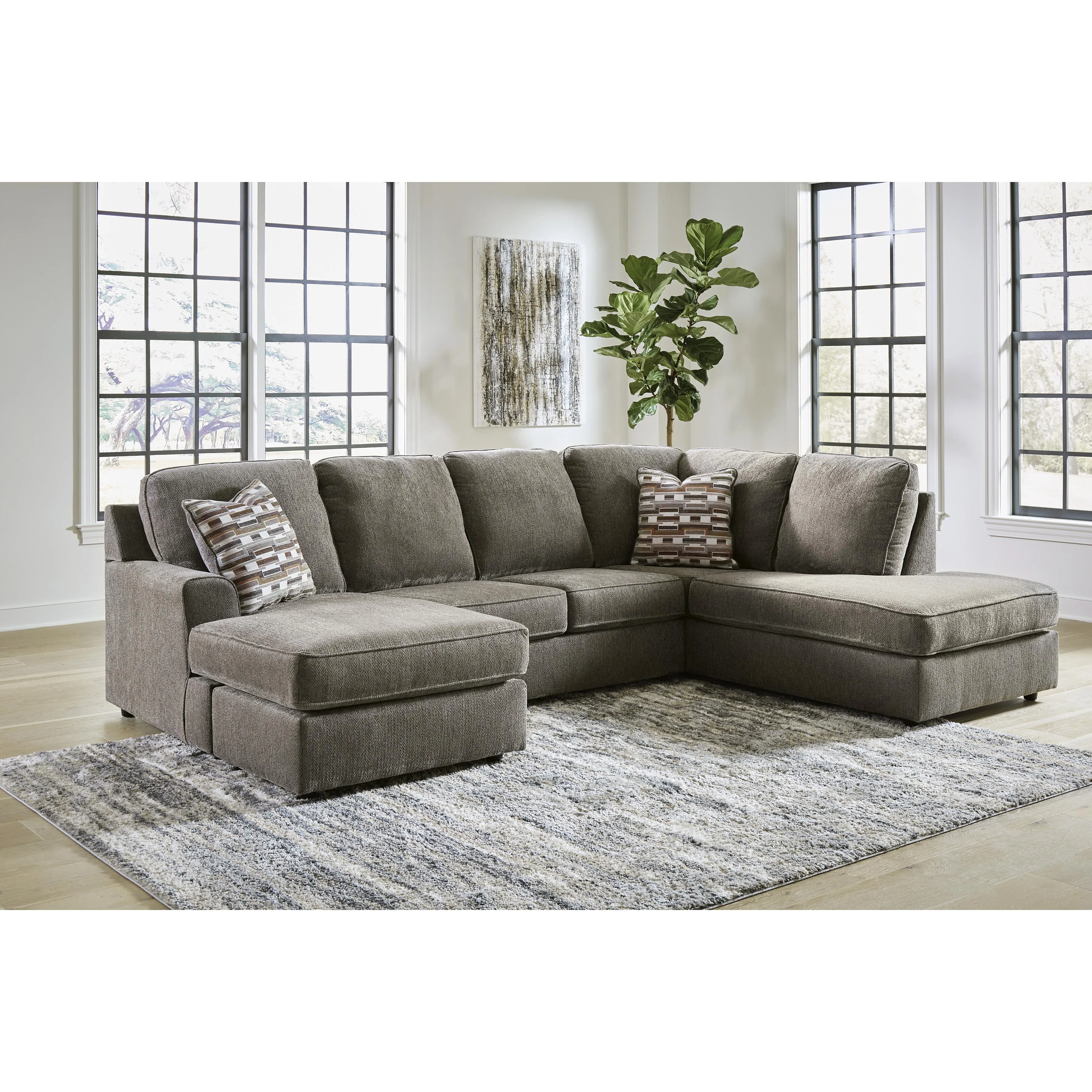 Signature Design by Ashley O'Phannon Fabric 2 pc Sectional 2940202/2940217