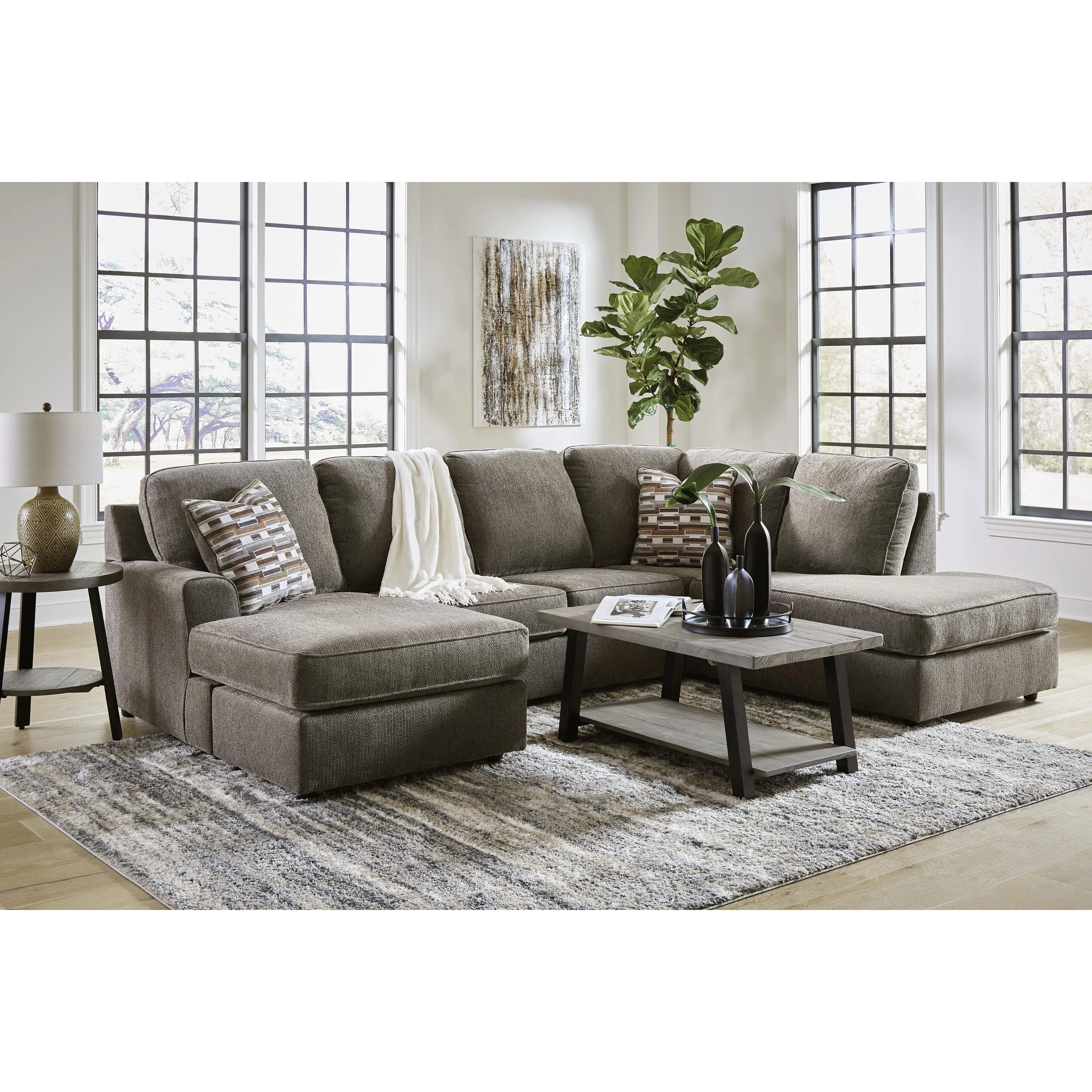 Signature Design by Ashley O'Phannon Fabric 2 pc Sectional 2940202/2940217