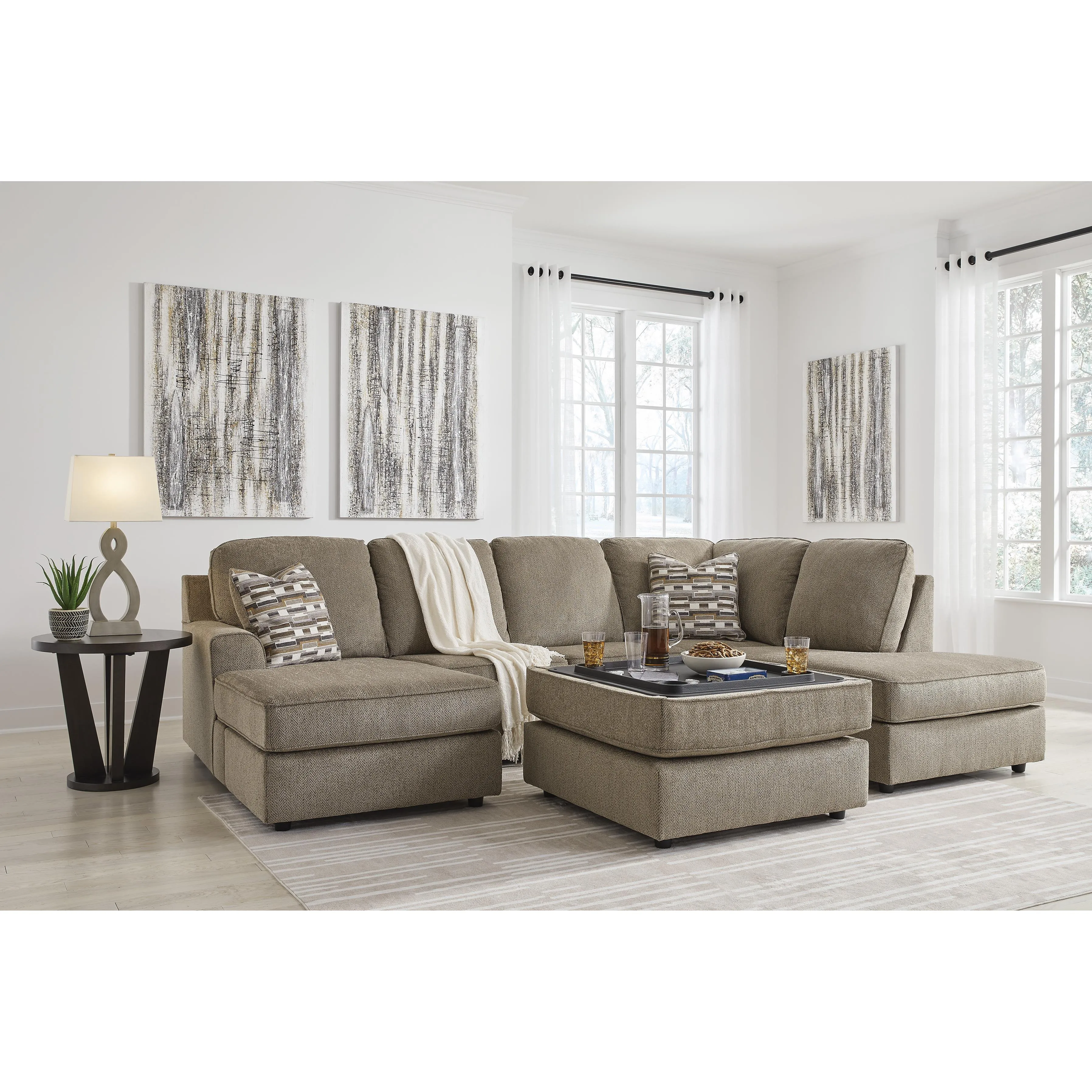 Signature Design by Ashley O'Phannon Fabric 2 pc Sectional 2940302/2940317