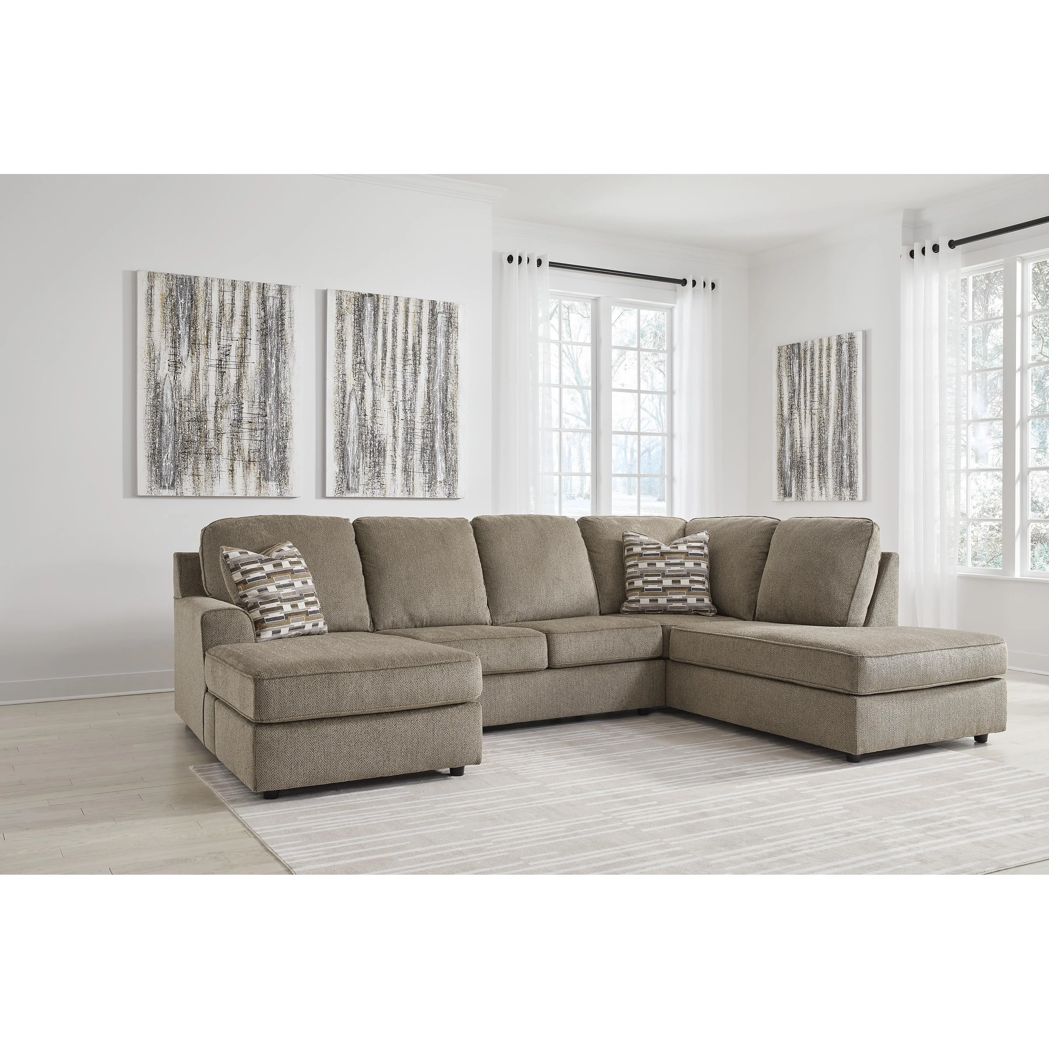 Signature Design by Ashley O'Phannon Fabric 2 pc Sectional 2940302/2940317