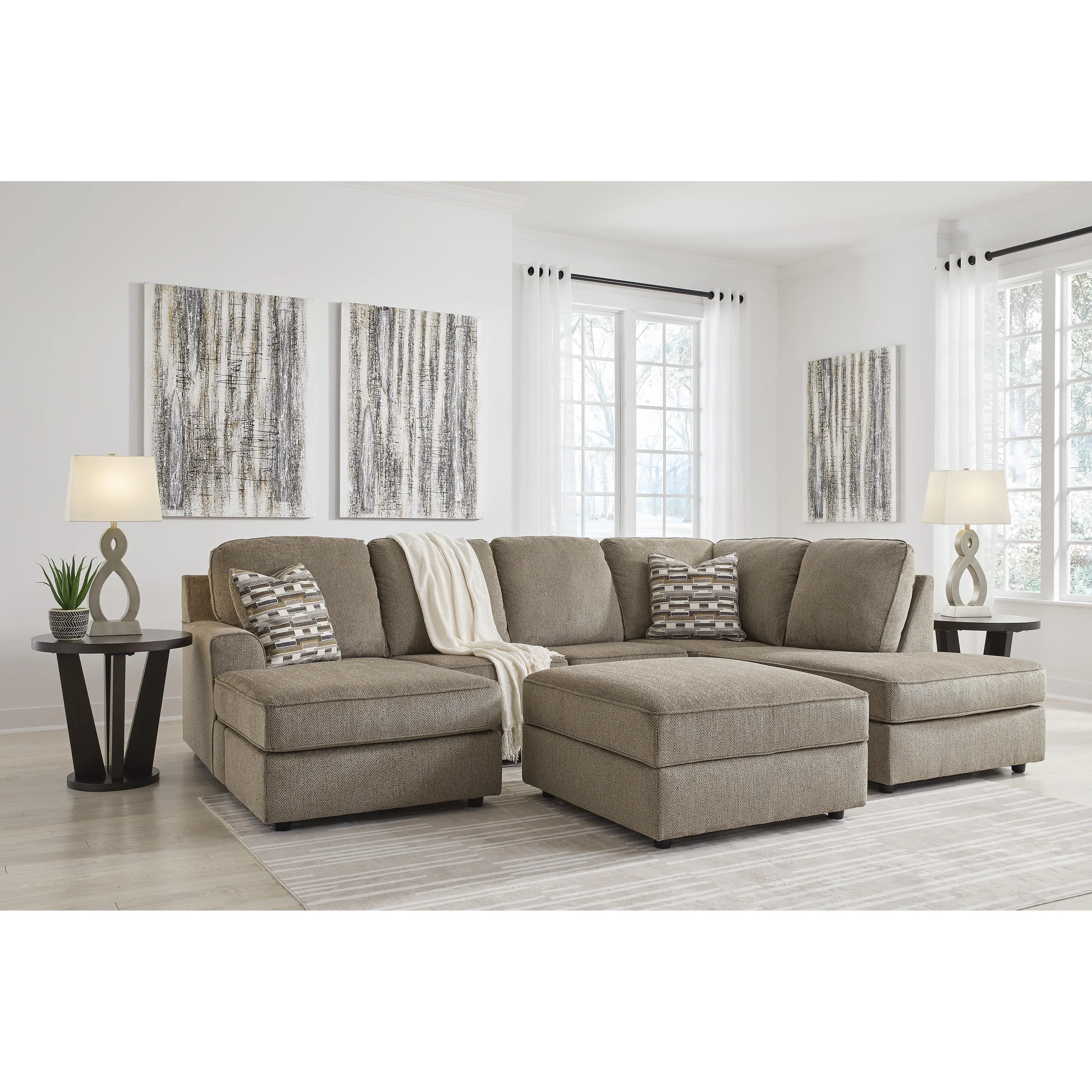Signature Design by Ashley O'Phannon Fabric 2 pc Sectional 2940302/2940317