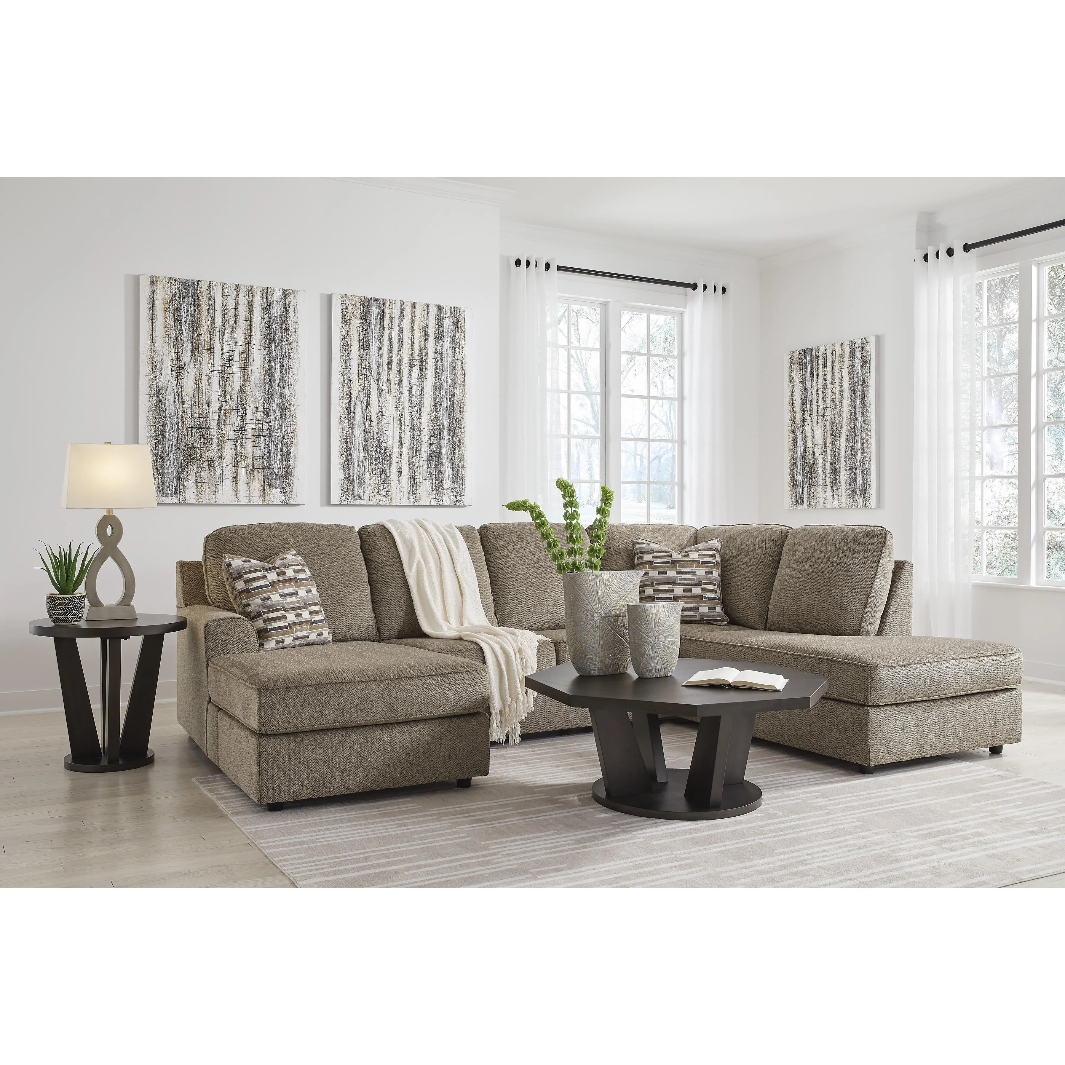 Signature Design by Ashley O'Phannon Fabric 2 pc Sectional 2940302/2940317