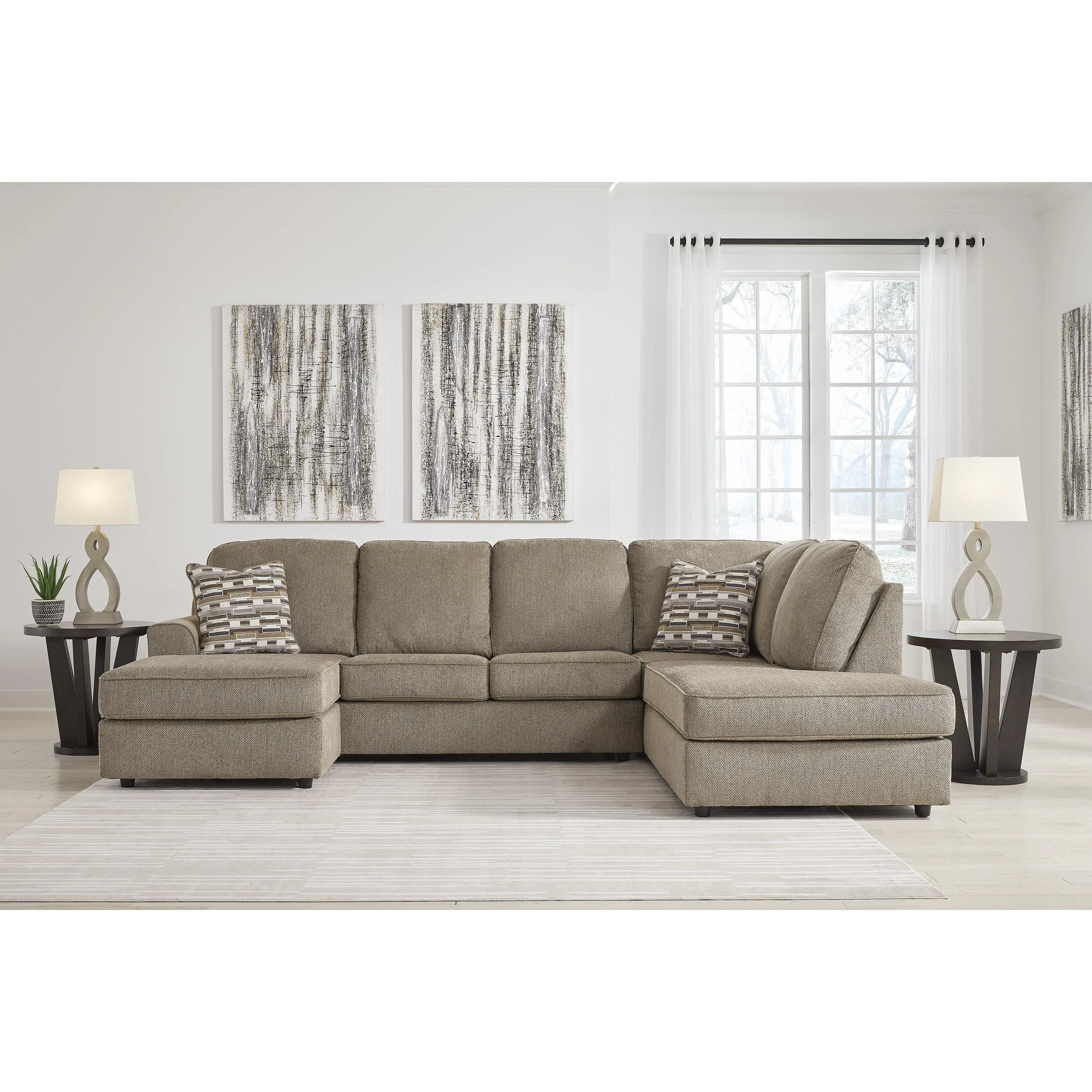 Signature Design by Ashley O'Phannon Fabric 2 pc Sectional 2940302/2940317