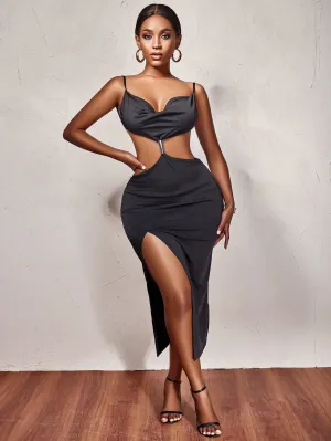 TastyHottie - Ivy V Neck Spaghetti Strap Long Dress