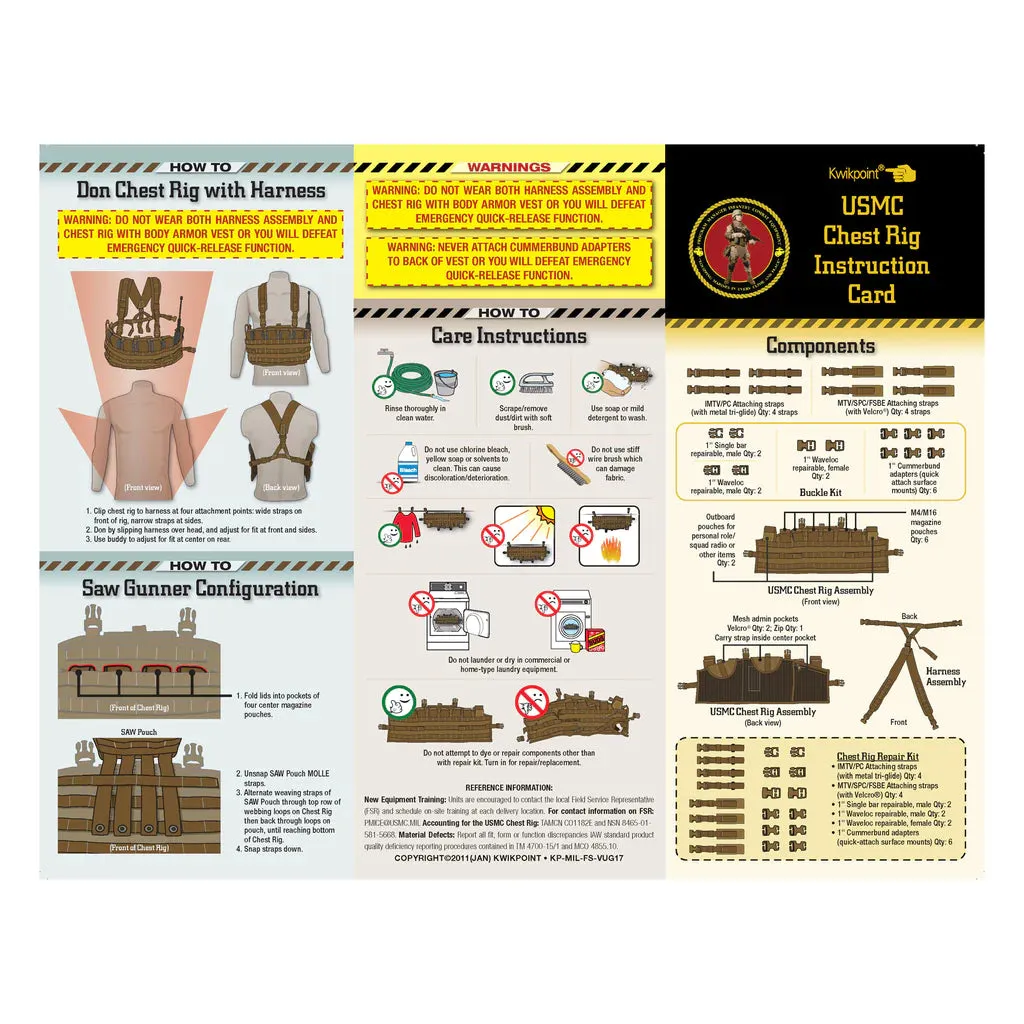 Unissued US Marine Corps TAP Chest Rig Kit