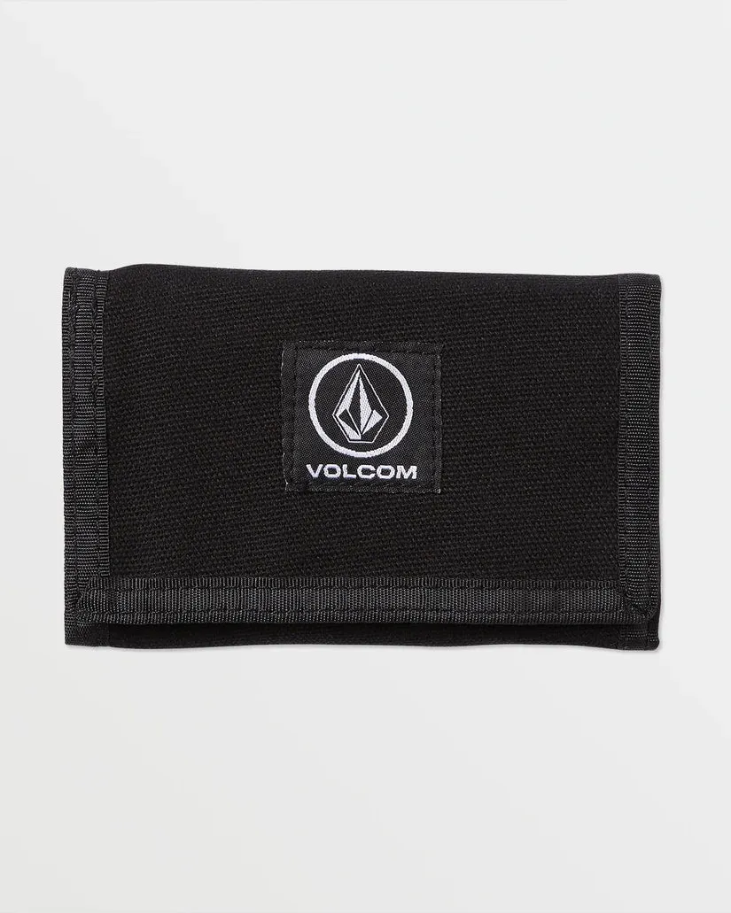 VOLCOM BOX STONE WALLET - BLACK