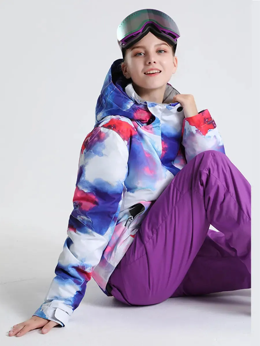 Women Insulated Snow Snowboarding Jacket Breathable