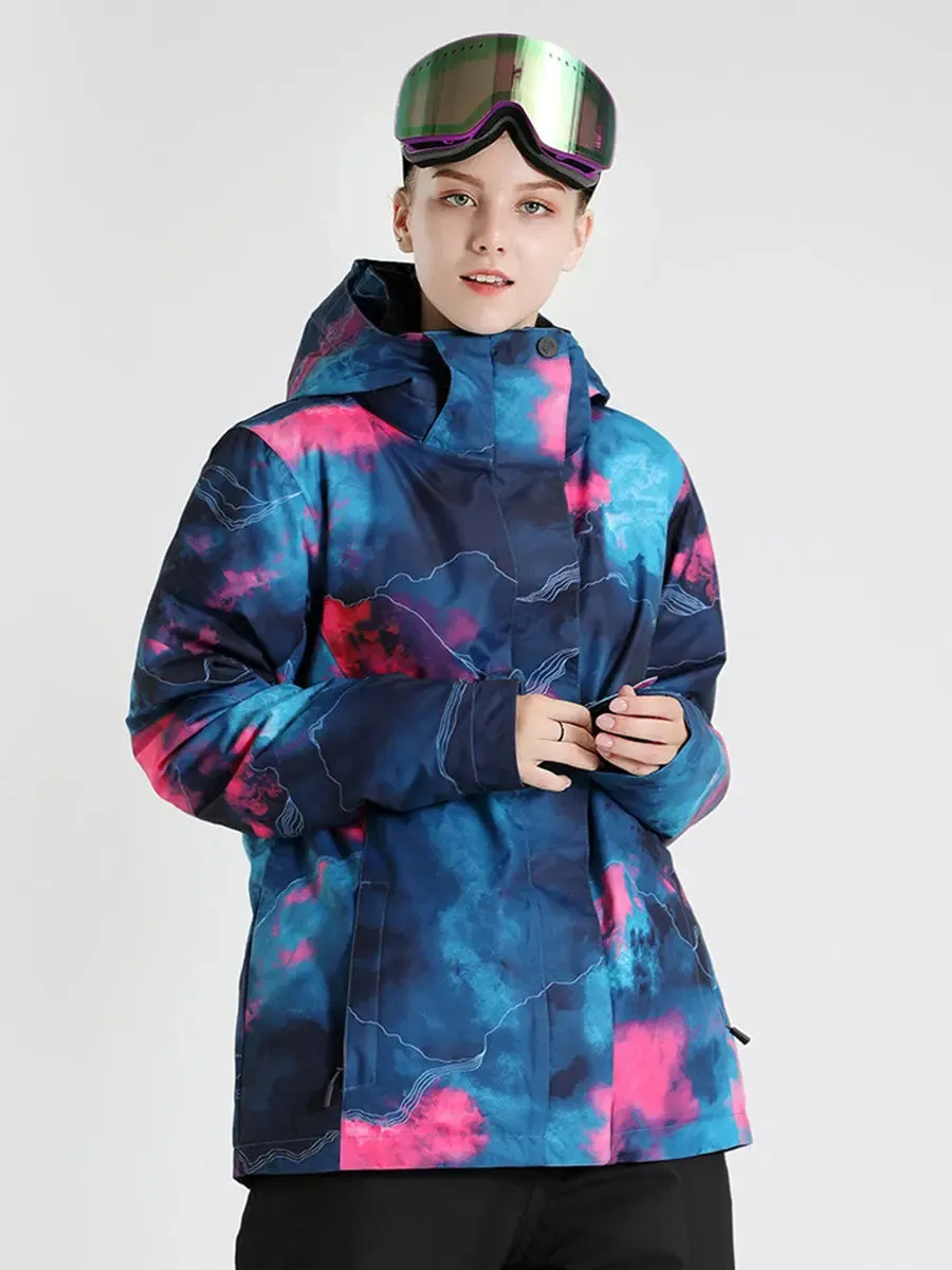 Women Insulated Snow Snowboarding Jacket Breathable